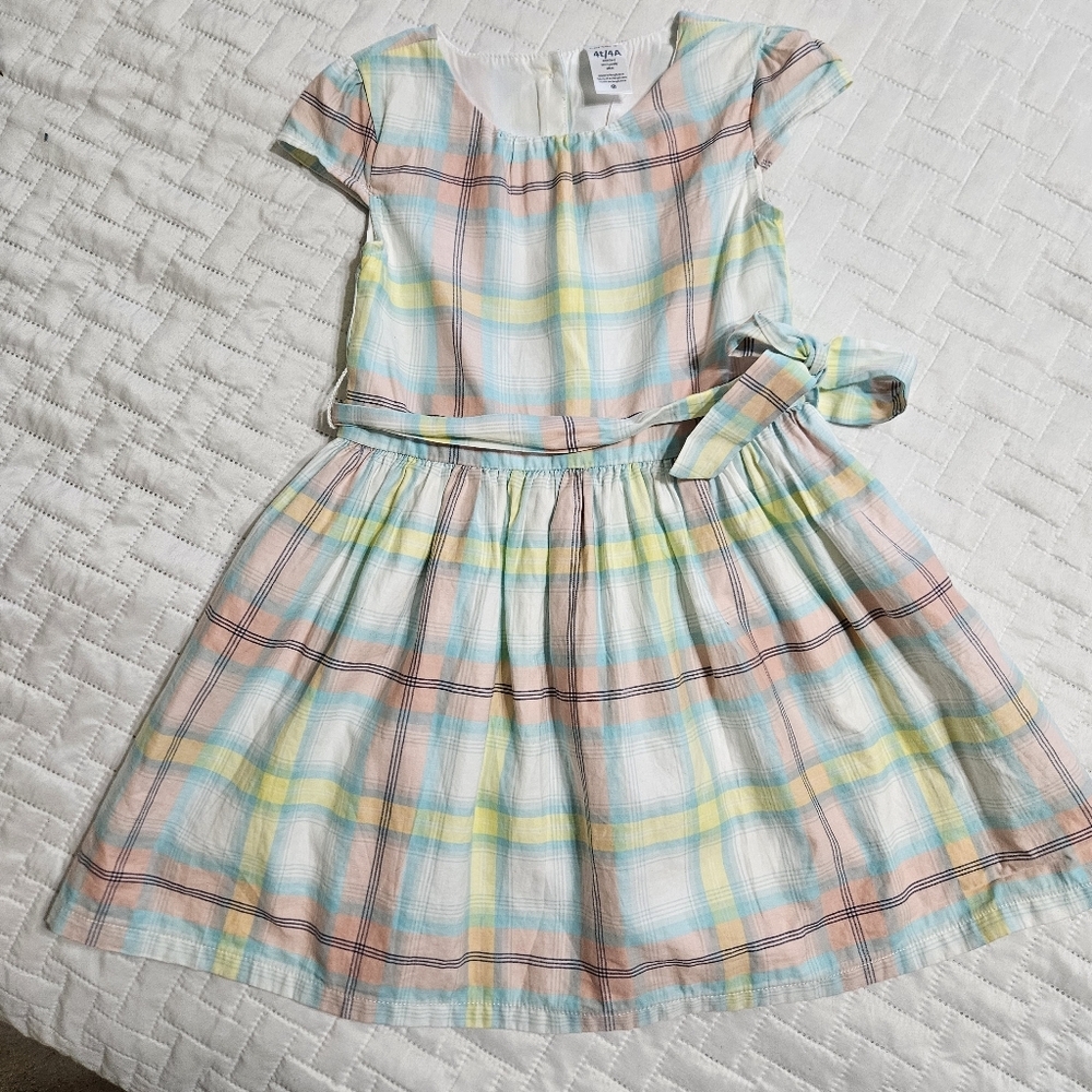 Carter's Plaid Pastel Colored Dress Size 4t - Picture 8 of 8
